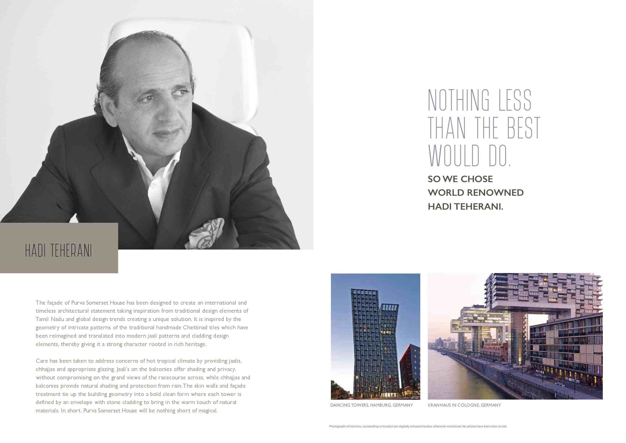 Purva Somerset House in Guindy, Chennai is designed by world renowned Hadi Teherani Update